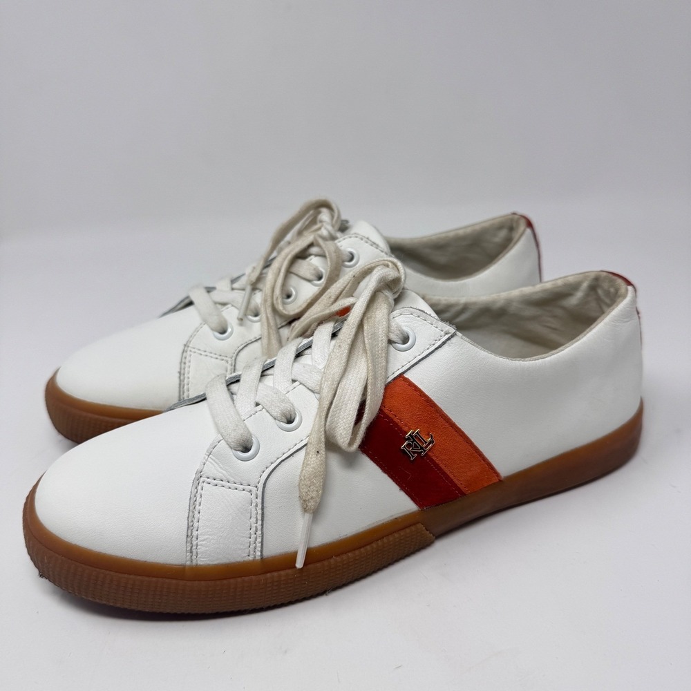 Ralph Lauren Women's Janson IV Lace-Up Sneakers Size 10
